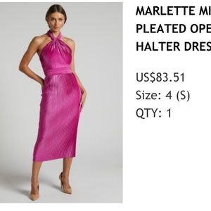 Showpo pink halter dress! Size S (4)